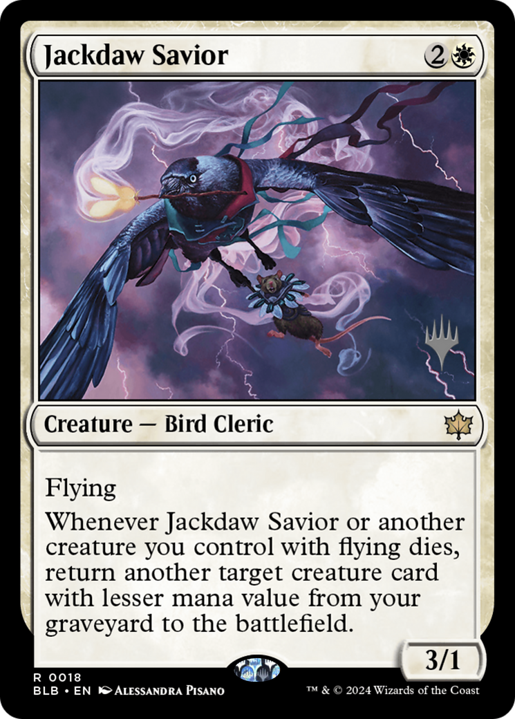 Jackdaw Savior (Promo Pack) [Bloomburrow Promos] | Silver Goblin