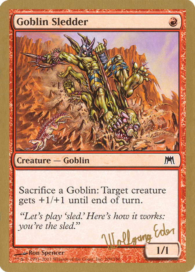 Goblin Sledder (Wolfgang Eder) [World Championship Decks 2003] | Silver Goblin