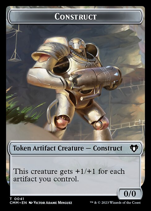 The Monarch // Construct (0041) Double-Sided Token [Commander Masters Tokens] | Silver Goblin