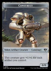 Elemental (0026) // Construct (0041) Double-Sided Token [Commander Masters Tokens] | Silver Goblin