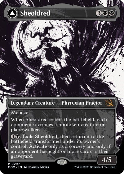 Sheoldred // The True Scriptures (Showcase Planar Booster Fun) [March of the Machine] | Silver Goblin