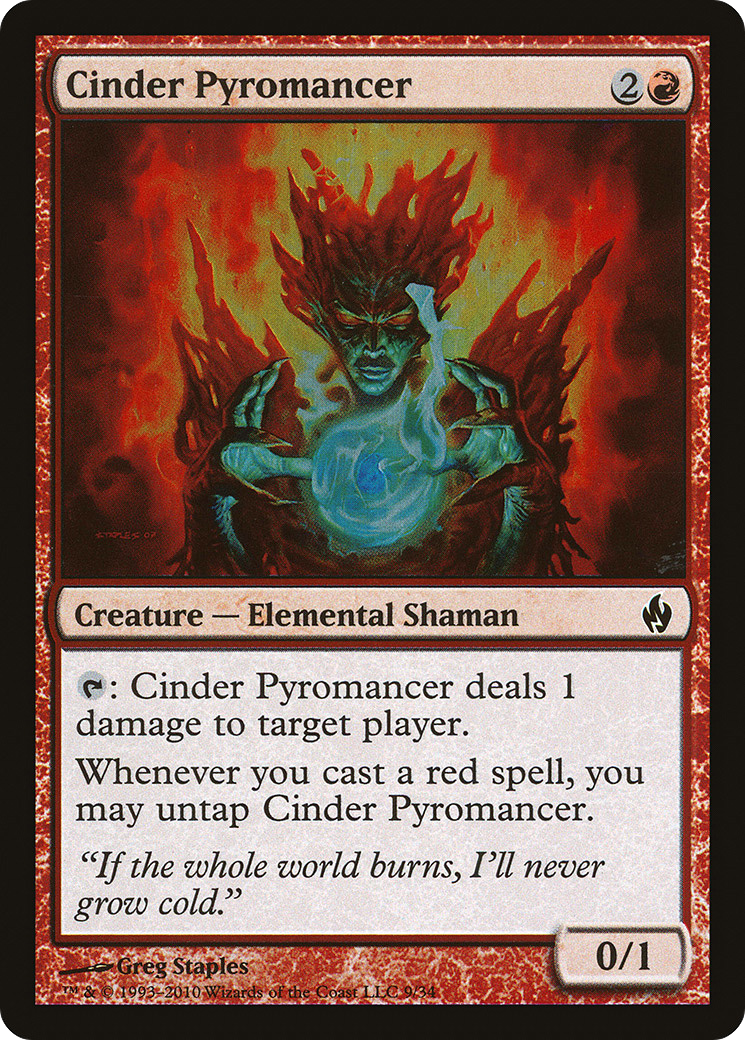 Cinder Pyromancer [Premium Deck Series: Fire and Lightning] | Silver Goblin