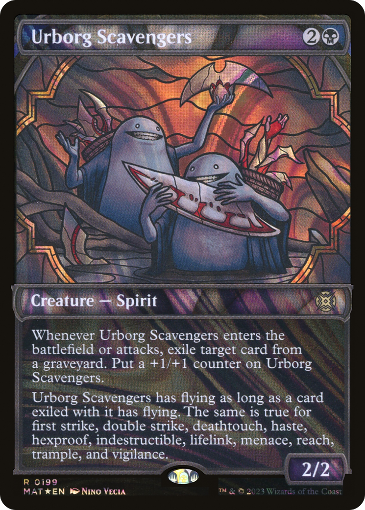 Urborg Scavengers (Showcase Halo Foil) [March of the Machine: The Aftermath] | Silver Goblin