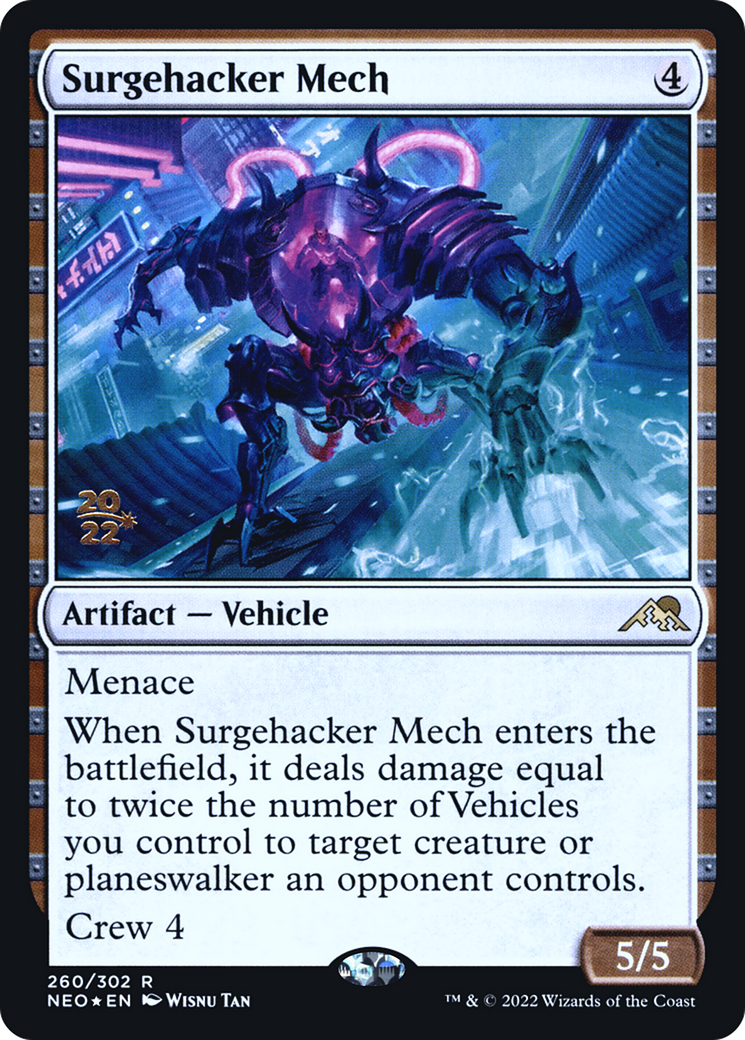 Surgehacker Mech [Kamigawa: Neon Dynasty Prerelease Promos]