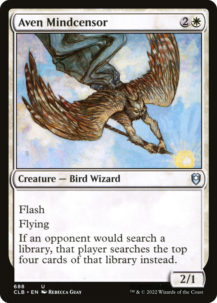 Aven Mindcensor [Commander Legends: Battle for Baldur's Gate]