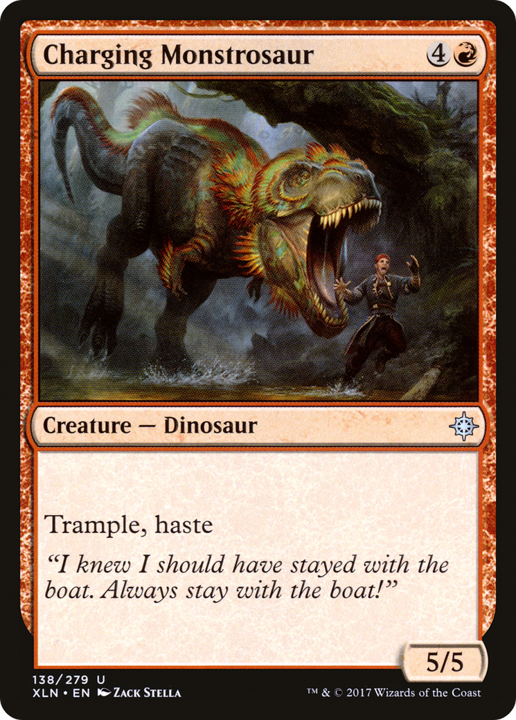 Charging Monstrosaur [Ixalan] | Silver Goblin