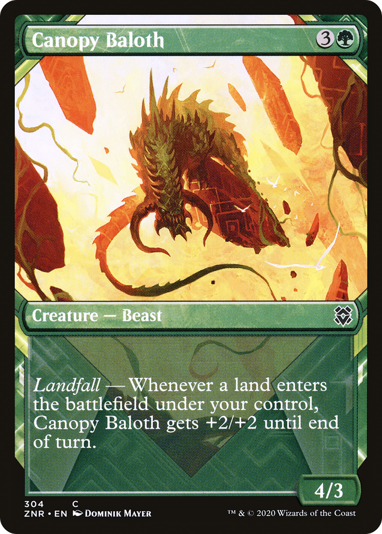 Canopy Baloth (Showcase) [Zendikar Rising] | Silver Goblin