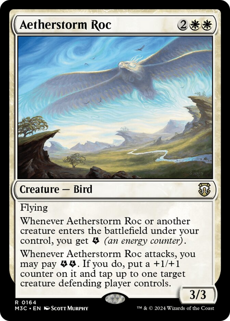 Aetherstorm Roc (Ripple Foil) [Modern Horizons 3 Commander] | Silver Goblin