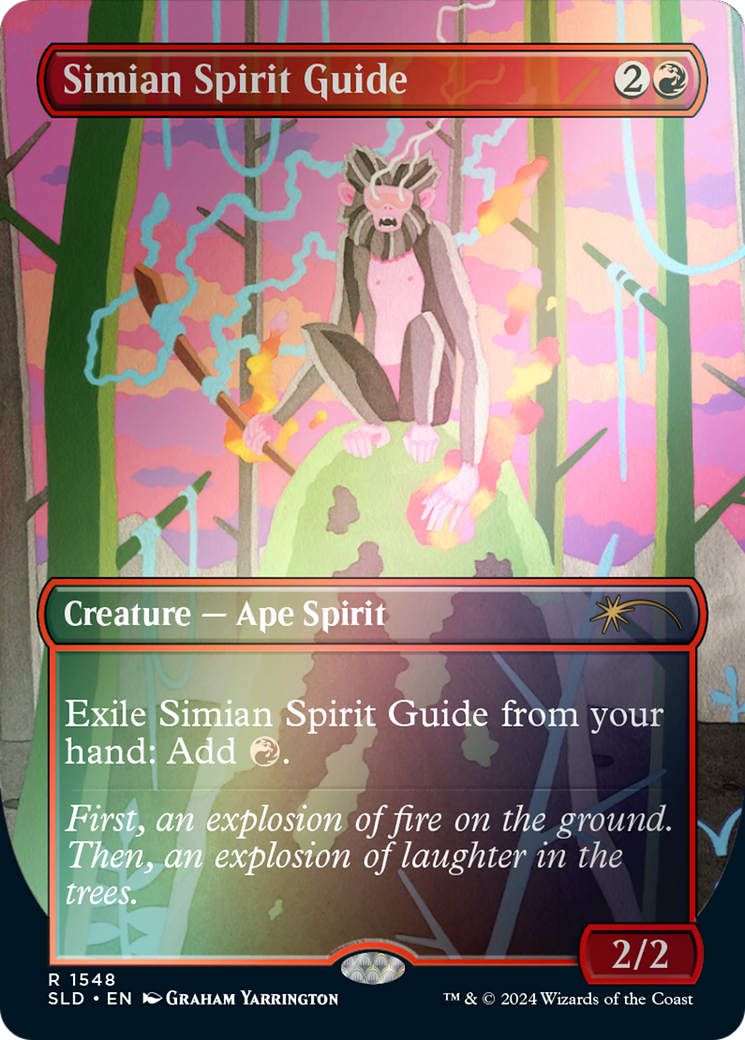 Simian Spirit Guide (Rainbow Foil) [Secret Lair Drop Series] | Silver Goblin