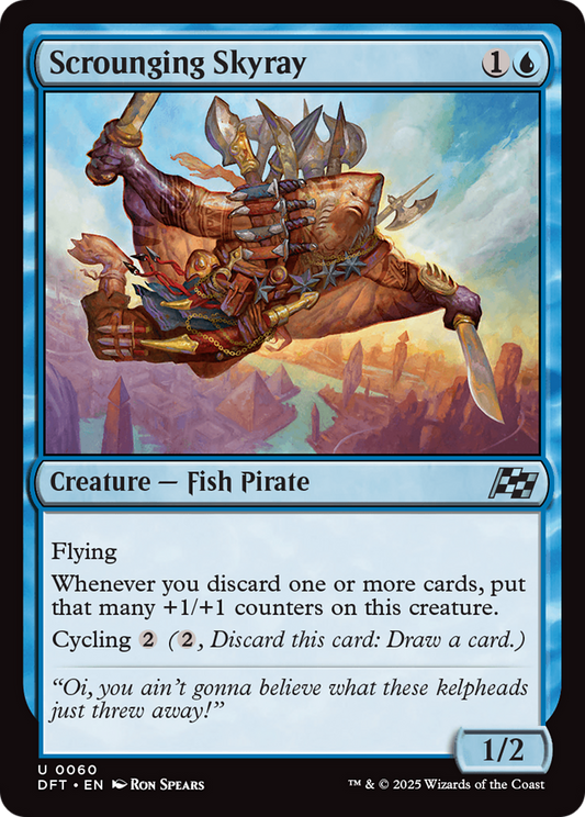 Scrounging Skyray Foil (060) - Aetherdrift