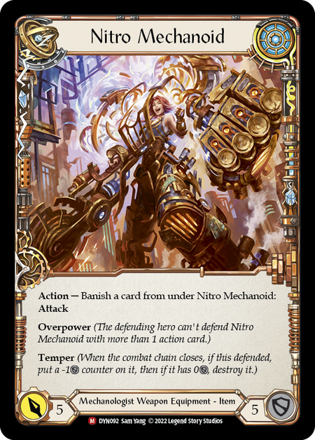 Construct Nitro Mechanoid // Nitro Mechanoid [DYN092] (Dynasty)  Rainbow Foil | Silver Goblin