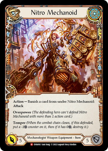 Construct Nitro Mechanoid // Nitro Mechanoid (DYN092) Cold Foil - Dynasty