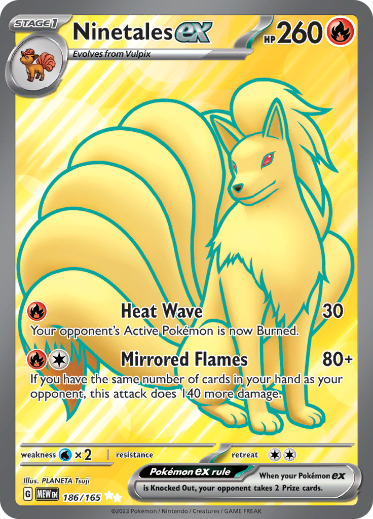 Ninetales ex (186/165) [Scarlet & Violet 151] | Silver Goblin