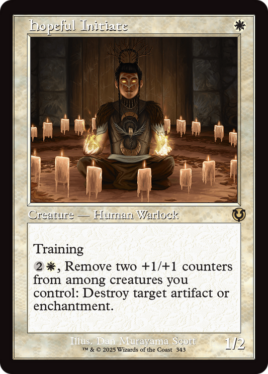 Hopeful Initiate (Retro Frame) (343) - Innistrad Remastered