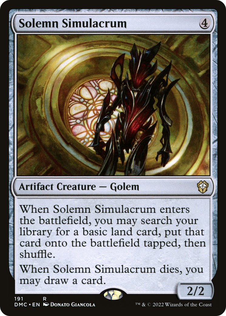 Solemn Simulacrum [Dominaria United Commander] | Silver Goblin