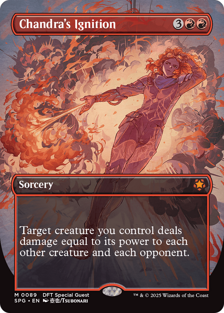 Chandra's Ignition (Borderless) Foil (089) - Aetherdrift