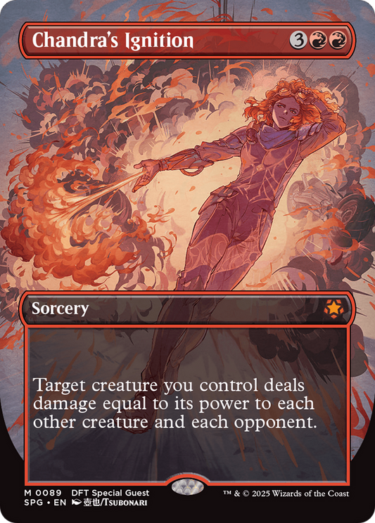 Chandra's Ignition (Borderless) Foil (089) - Aetherdrift