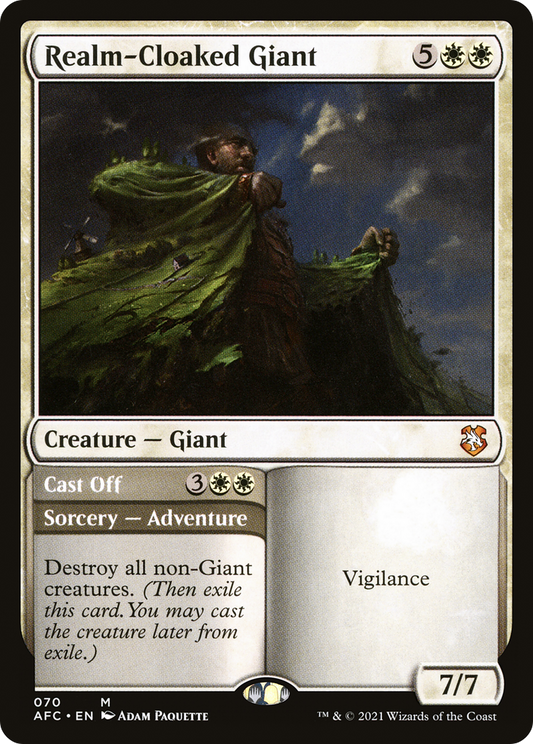 Realm-Cloaked Giant // Cast Off [Dungeons & Dragons: Adventures in the Forgotten Realms Commander]