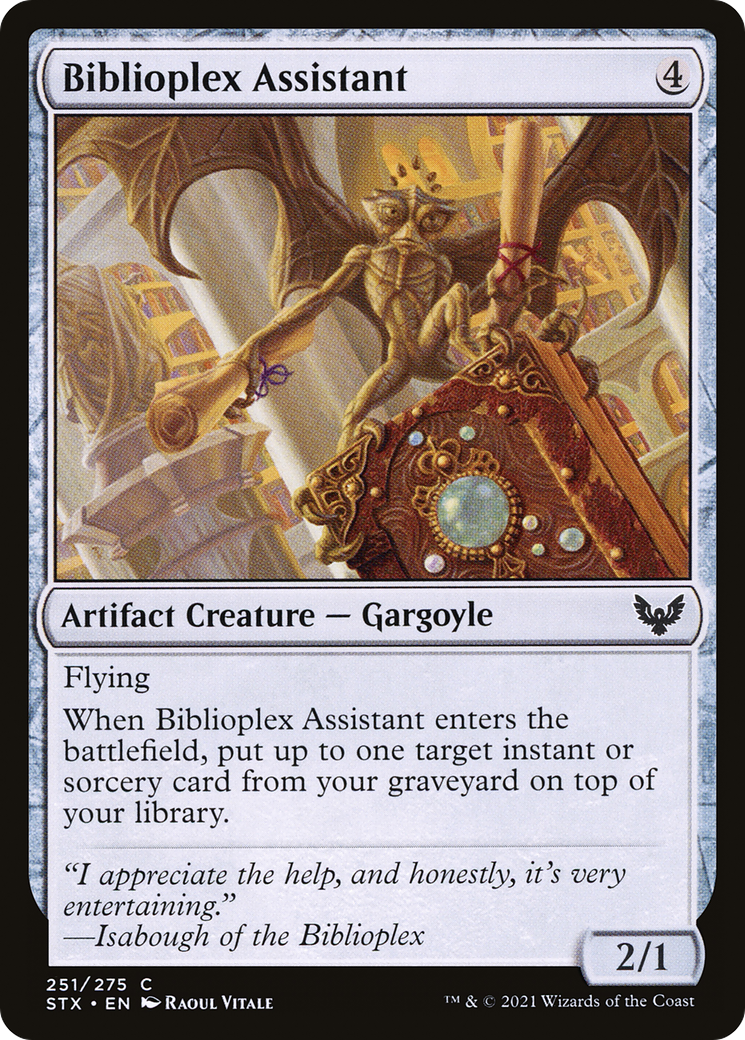 Biblioplex Assistant [Strixhaven: School of Mages] Foil