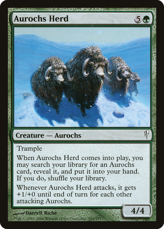 Aurochs Herd [Coldsnap] Foil