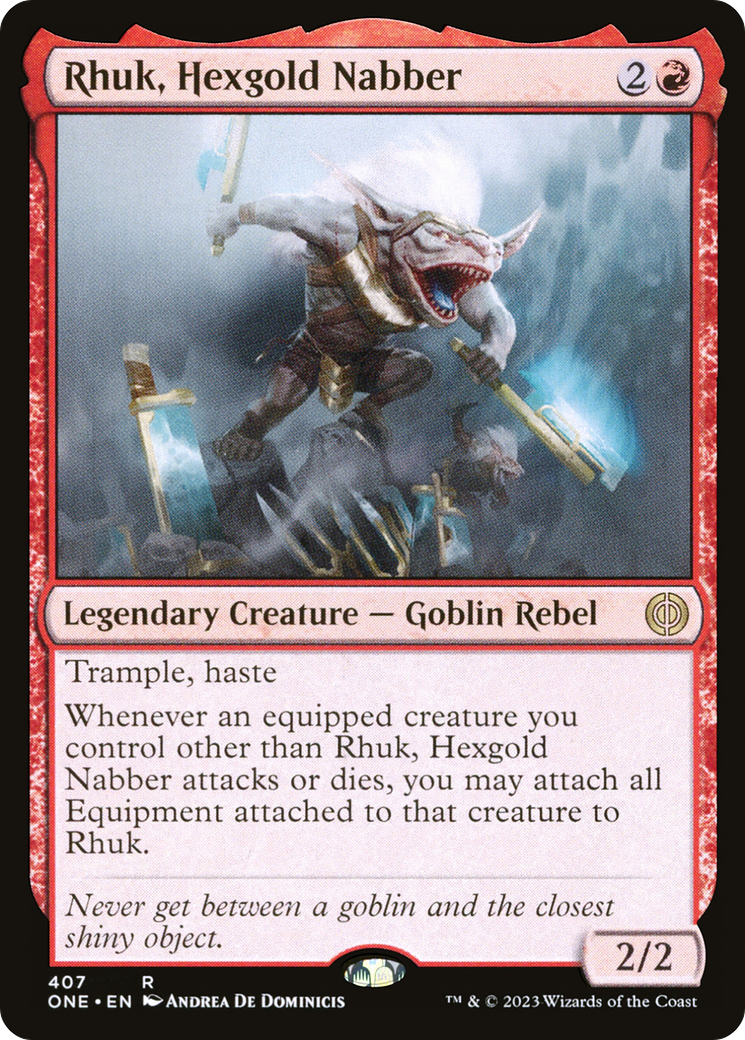 Rhuk, Hexgold Nabber [Phyrexia: All Will Be One] | Silver Goblin