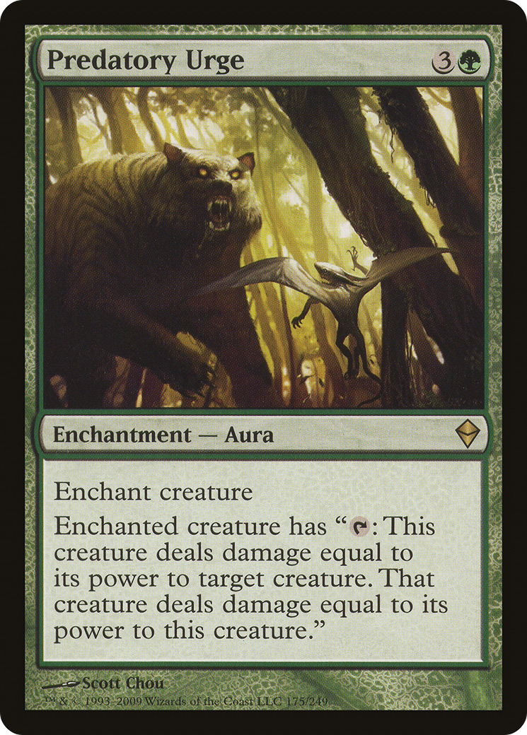 Predatory Urge [Zendikar] | Silver Goblin