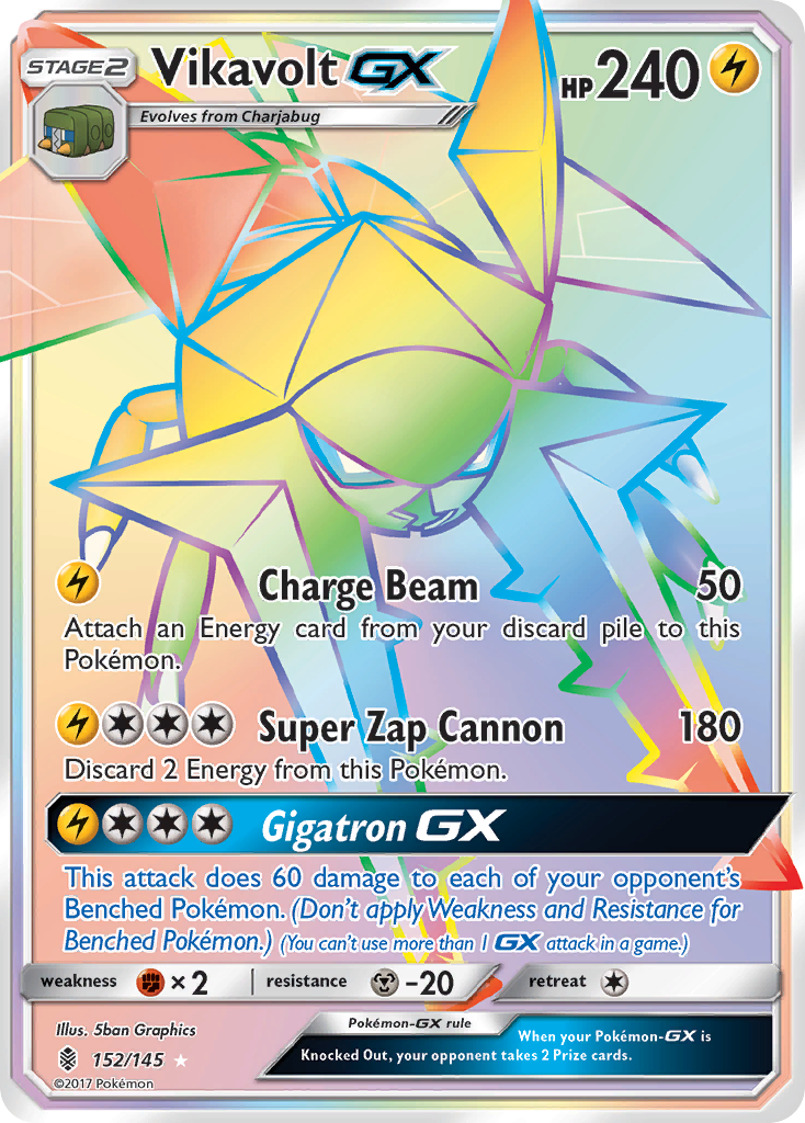 Vikavolt GX (152/145) [Sun & Moon: Guardians Rising] | Silver Goblin