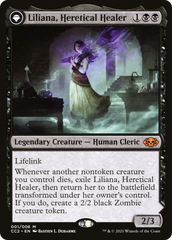 Liliana, Heretical Healer // Liliana, Defiant Necromancer [Commander Collection: Black] | Silver Goblin