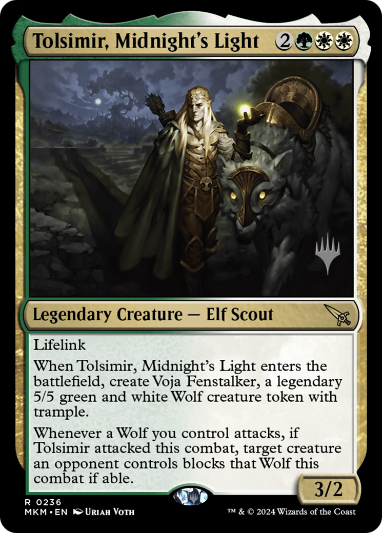 Tolsimir, Midnight's Light (Promo Pack) [Murders at Karlov Manor Promos] | Silver Goblin