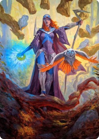 Kasmina, Enigma Sage Art Card [Strixhaven: School of Mages Art Series] | Silver Goblin