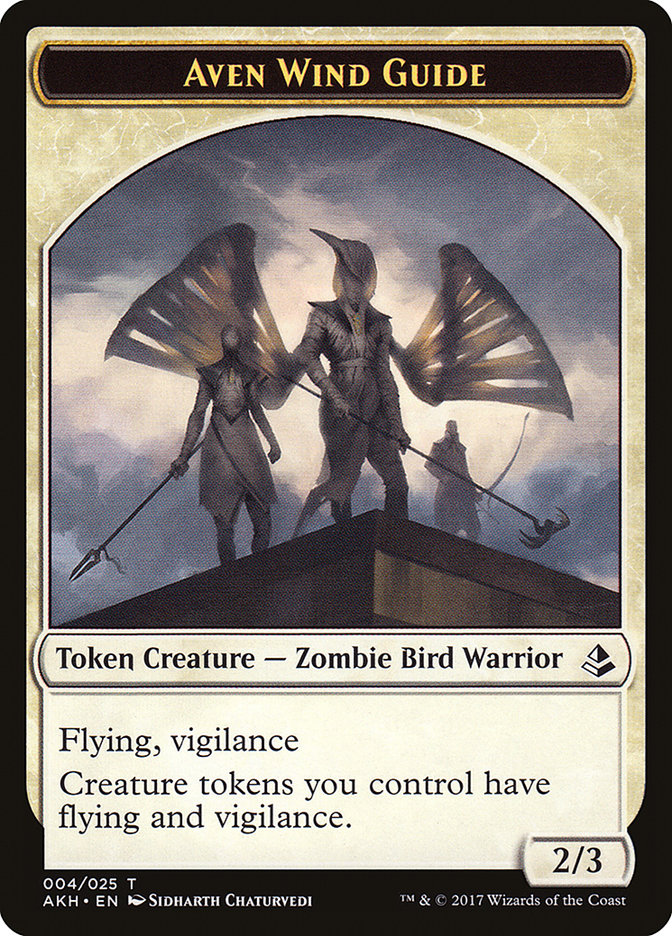 Aven Wind Guide // Hippo Double-Sided Token [Amonkhet Tokens] | Silver Goblin