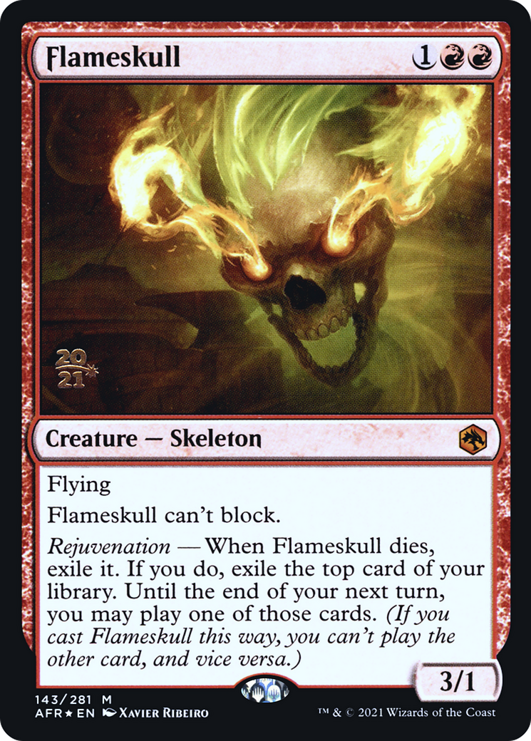 Flameskull [Dungeons & Dragons: Adventures in the Forgotten Realms Prerelease Promos] | Silver Goblin