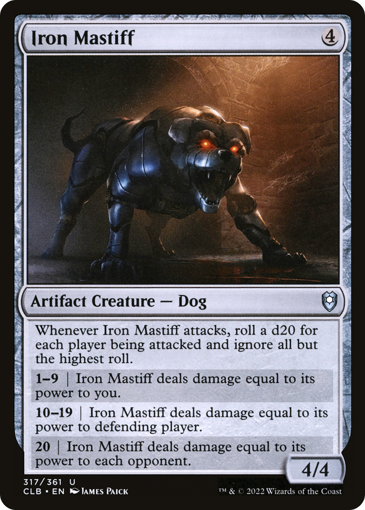 Iron Mastiff [Commander Legends: Battle for Baldur's Gate] | Silver Goblin