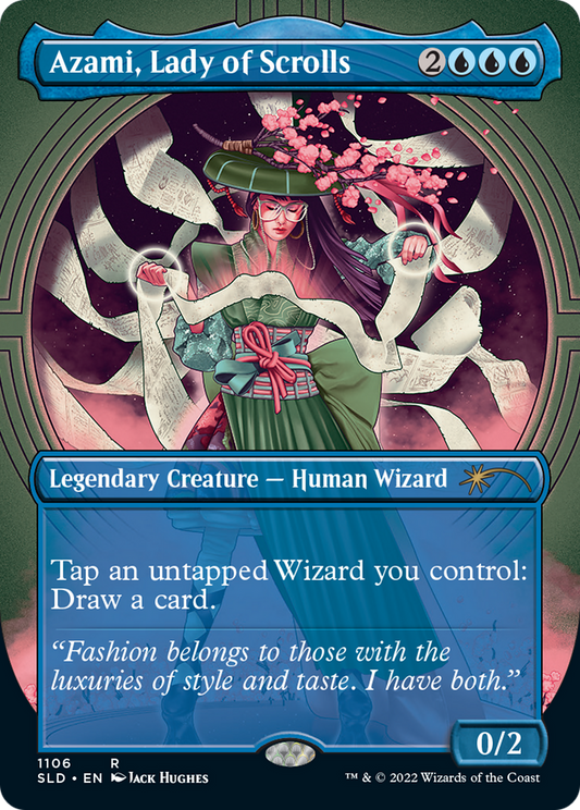 Azami, Lady of Scrolls (Borderless) [Secret Lair Drop Series]