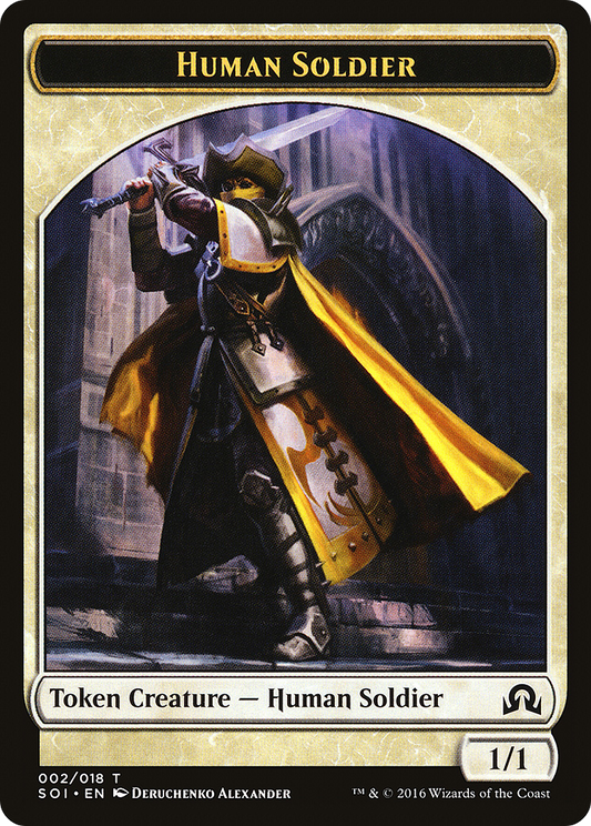 Human Soldier Token [Shadows over Innistrad Tokens]