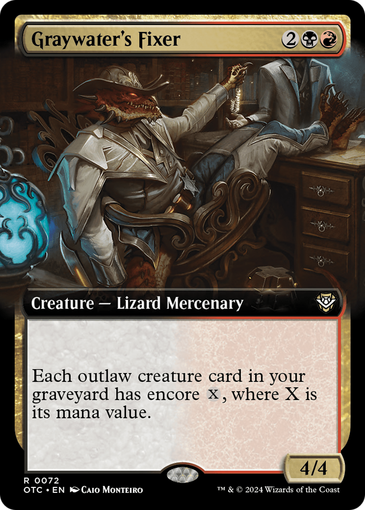 Graywater's Fixer (Extended Art) [Outlaws of Thunder Junction Commander] | Silver Goblin