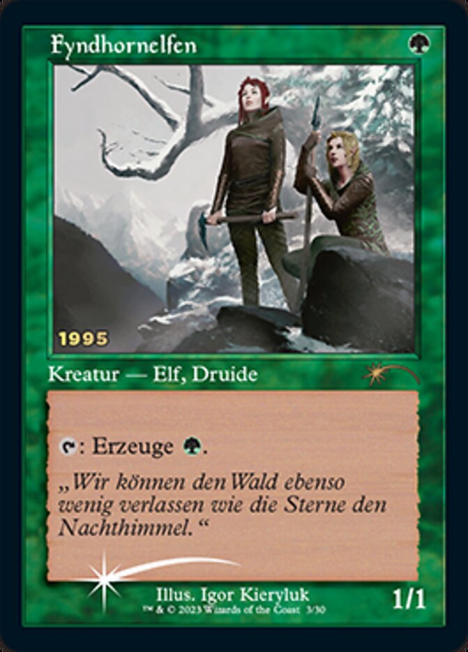 Fyndhornelfen (Fyndhorn Elves) [30th Anniversary Promos] | Silver Goblin