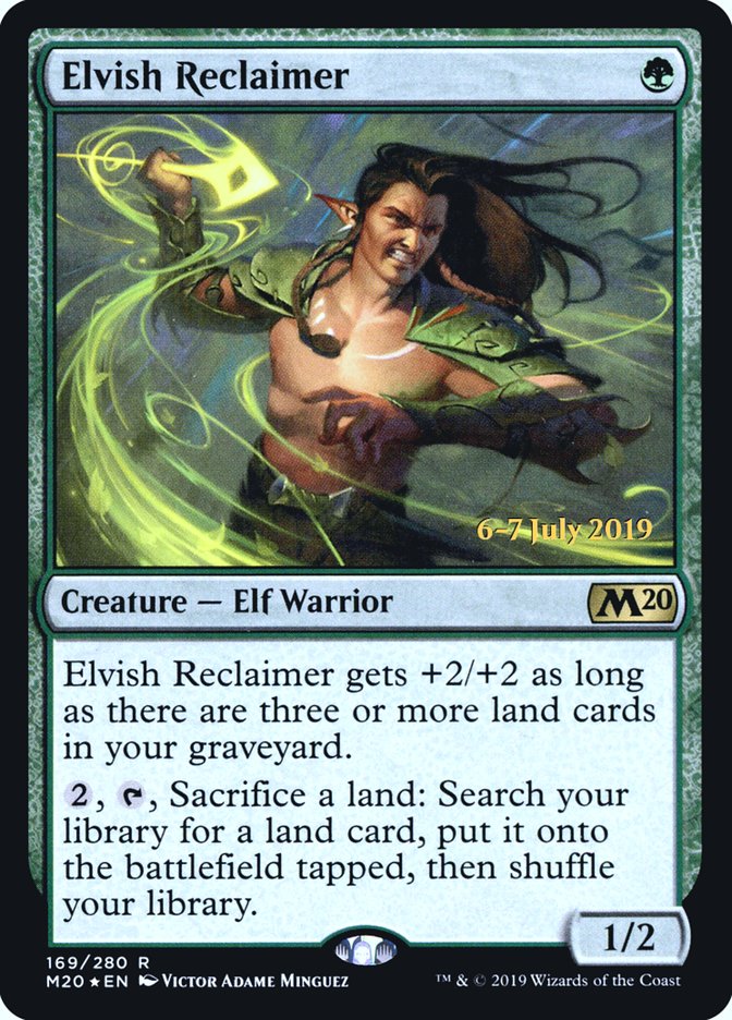 Elvish Reclaimer [Core Set 2020 Prerelease Promos] | Silver Goblin