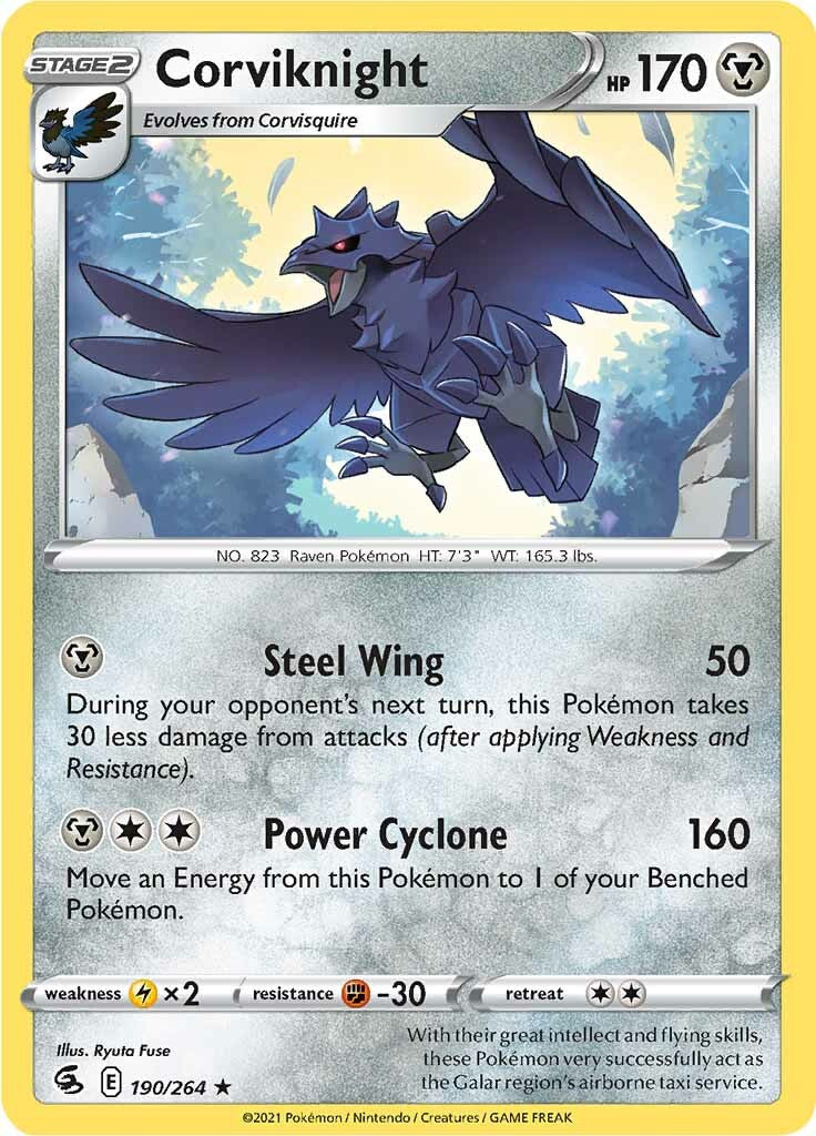 Corviknight (190/264) [Sword & Shield: Fusion Strike] | Silver Goblin