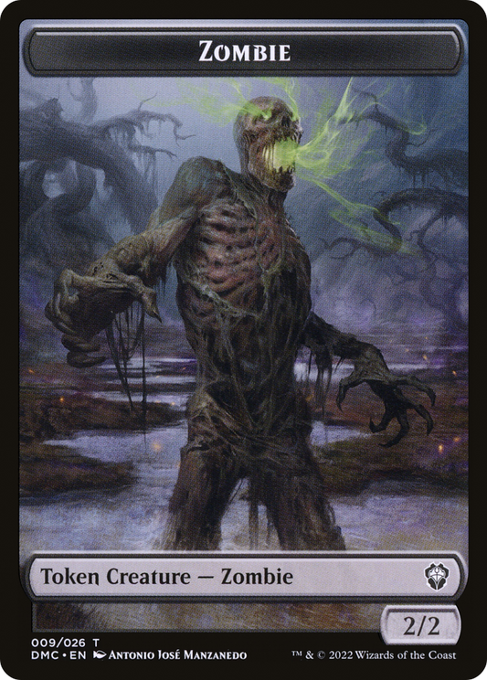 Zombie Token [Dominaria United Commander Tokens] Foil