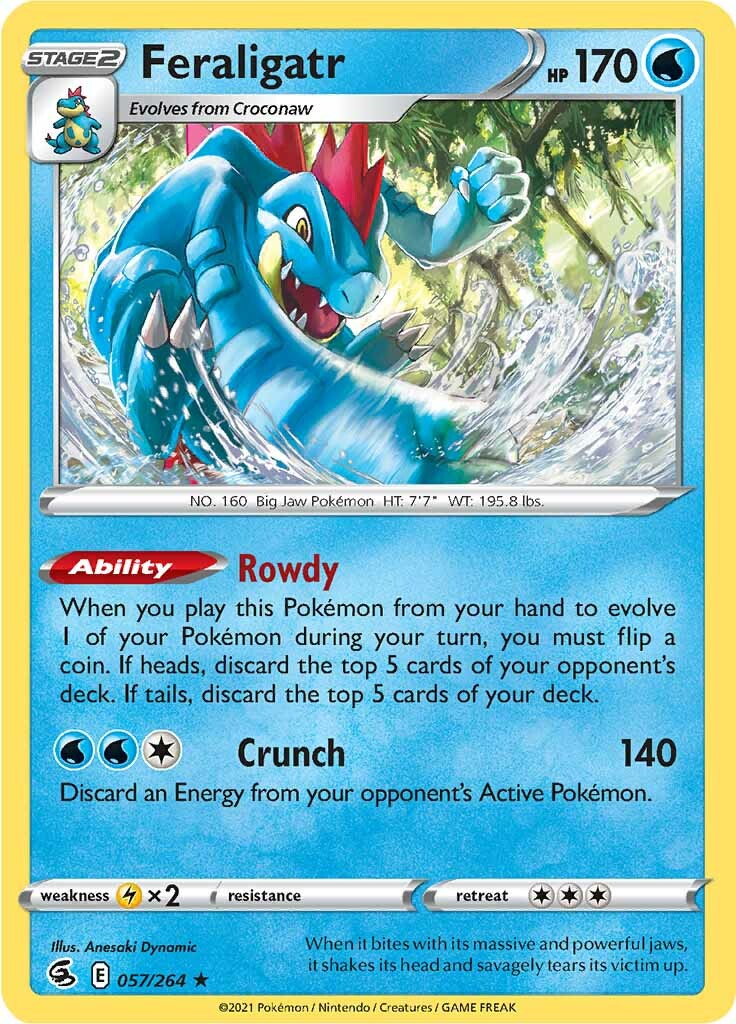 Feraligatr (057/264) [Sword & Shield: Fusion Strike] | Silver Goblin