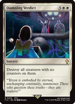 Damning Verdict (239) Surge Foil - Commander: FINAL FANTASY