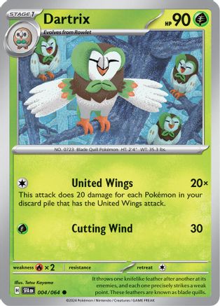 Dartrix (4) Reverse Holofoil - Shrouded Fable