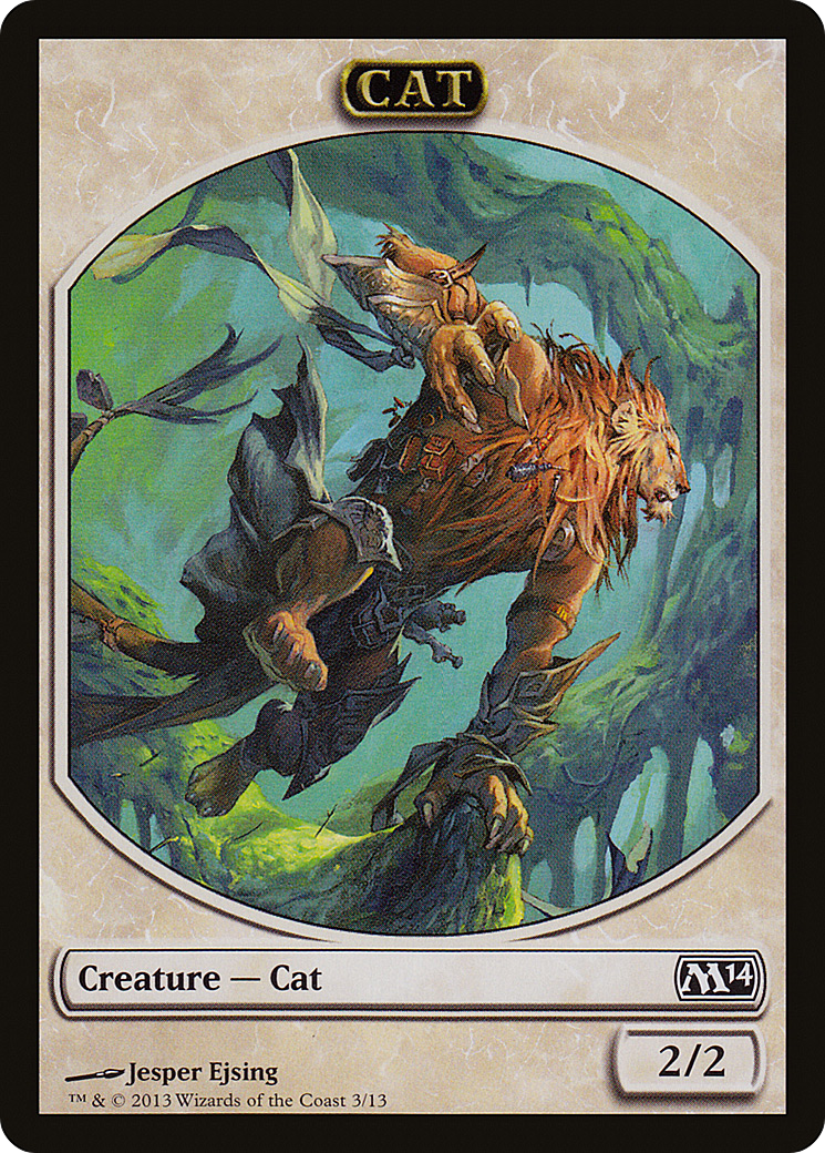 Cat Token [Magic 2014 Tokens] | Silver Goblin