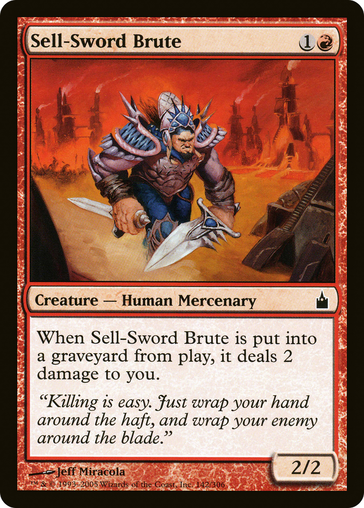 Sell-Sword Brute [Ravnica: City of Guilds] | Silver Goblin