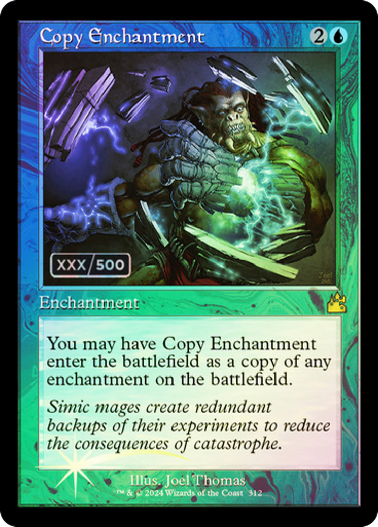 Copy Enchantment (Retro) (Serialized) [Ravnica Remastered] | Silver Goblin