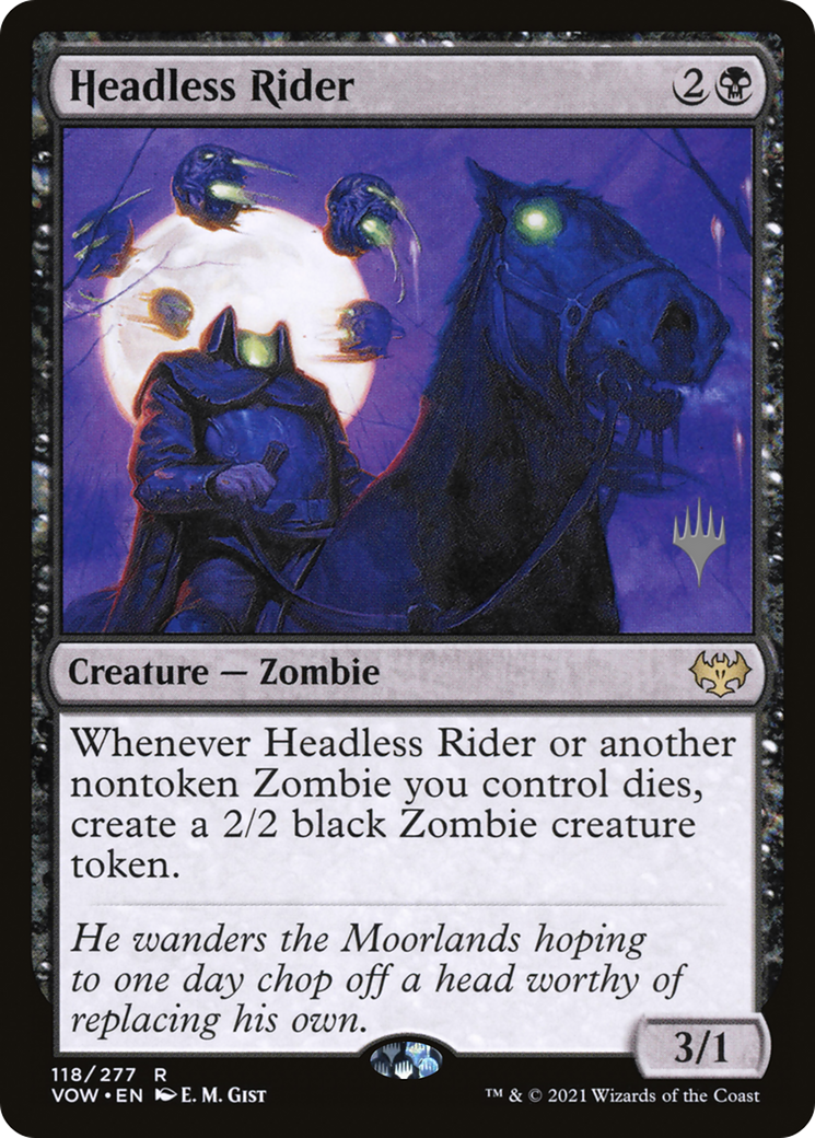 Headless Rider (Promo Pack) [Innistrad: Crimson Vow Promos] | Silver Goblin