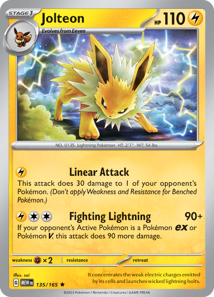 Jolteon (135/165) [Scarlet & Violet: 151] | Silver Goblin