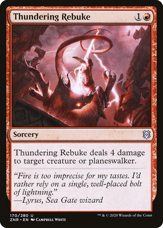 Thundering Rebuke [Zendikar Rising]