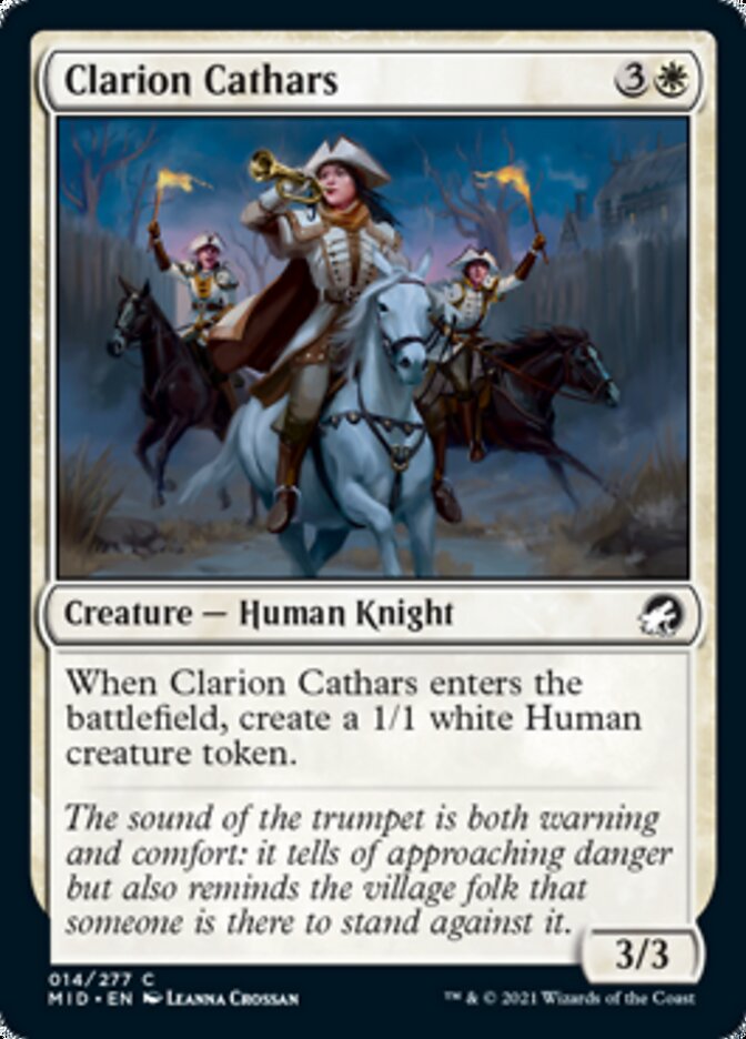 Clarion Cathars [Innistrad: Midnight Hunt] | Silver Goblin